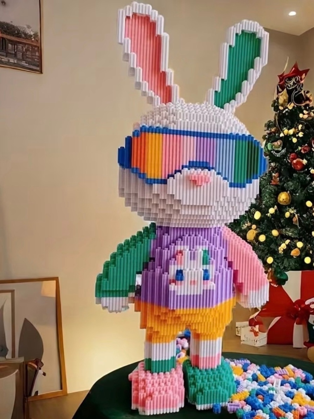 Colorful Bunny Building Block Toy - Picture 3 of 3